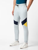 Fyltr Men'S Colourblock Joggers With Elasticated Waist And Contrast Drawstrings,Crystal Clear,Crystal Clear,28