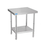 KUARBARR Stainless Steel Table for Prep & Work with Undershelf 18 x 24 Inches NSF Metal Commercial Kitchen Prep Table with Adjus