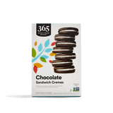 365 By Whole Foods Market Chocolate Sandwich Creme Cookies 20 Ounce -Like New