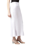 Greciilooks Microfiber Saree Shapewear Petticoat For Women, Cotton Blended Shape Wear For Saree(White&Dark-Pink_M)