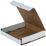 Aviditi White Corrugated Cardboard Mailing Boxes, 6 x 5 x 1, Pack of 50, CrushProof, for Shipping, Mailing and Storing
