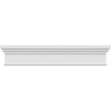 Endurathane Craftsman Crosshead w/Egg & Dart Trim, 51 Bottom Width x 56 1/4 Top Width x 13 3/4H x 7/8P, Factory Primed