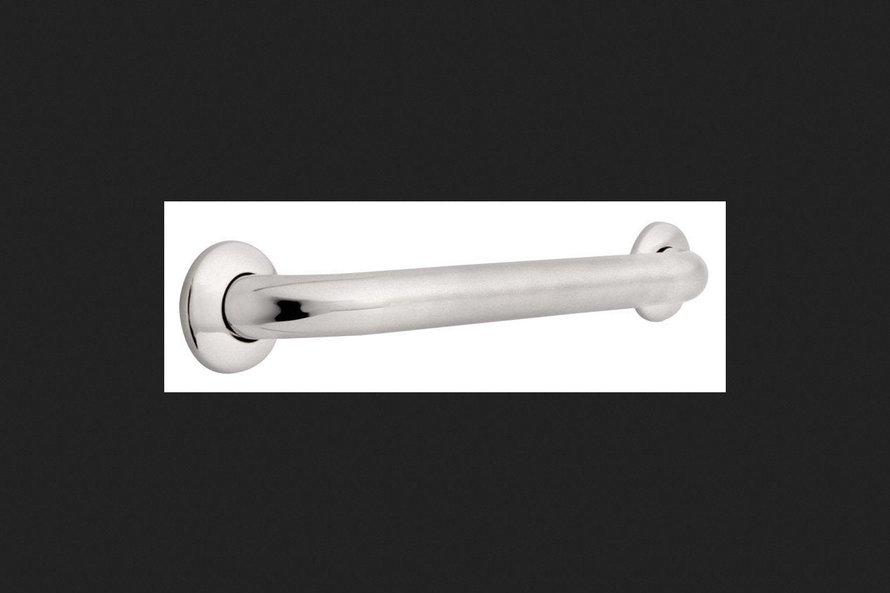 Franklin Brass Fb5618Psbs 18 Grab Bar, Concealed Mount, Peened And Bright Stainless