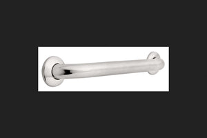 Franklin Brass Fb5618Psbs 18 Grab Bar, Concealed Mount, Peened And Bright Stainless