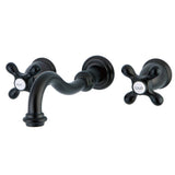 Kingston Brass Ks3125Ax Vintage Bathroom Faucet, 8-5/16 Inch In Spout Reach, Oil Rubbed Bronze