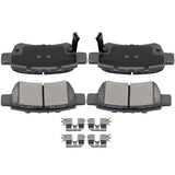 ECCPP D1088-7993 4pcs Rear Ceramic Disc Brake Pad Set Fit For Honda Odyssey 2005-2010