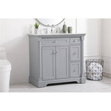 Elegant Decor Indoor Modern Under Sink Bathroom Fixtures Storage Organizer Cabinet 48 Inch Single Bathroom Vanity - Teak