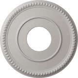 Ekena Millwork CM12BRUWF 12 1/2OD X 3 7/8ID X 3/4P Bradford Ceiling Medallion Fits Canopies Up to 6 5/8, Ultra Pure White