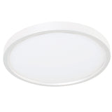 Edge 8 Round LED Flush Mount - White