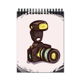 Vprint Camera Spiral Wiro Unruled Blank Pages Notebook Diary Journal Drawing Book Black Paper A4 (Size 8X11)