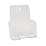Office Depot SinglePocket Plastic Literature Holder, 7in.H x 5in.W x 2in.D, Clear, 74901