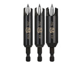 3pc SelfCentering Plug Cutter Set (Made in USA)