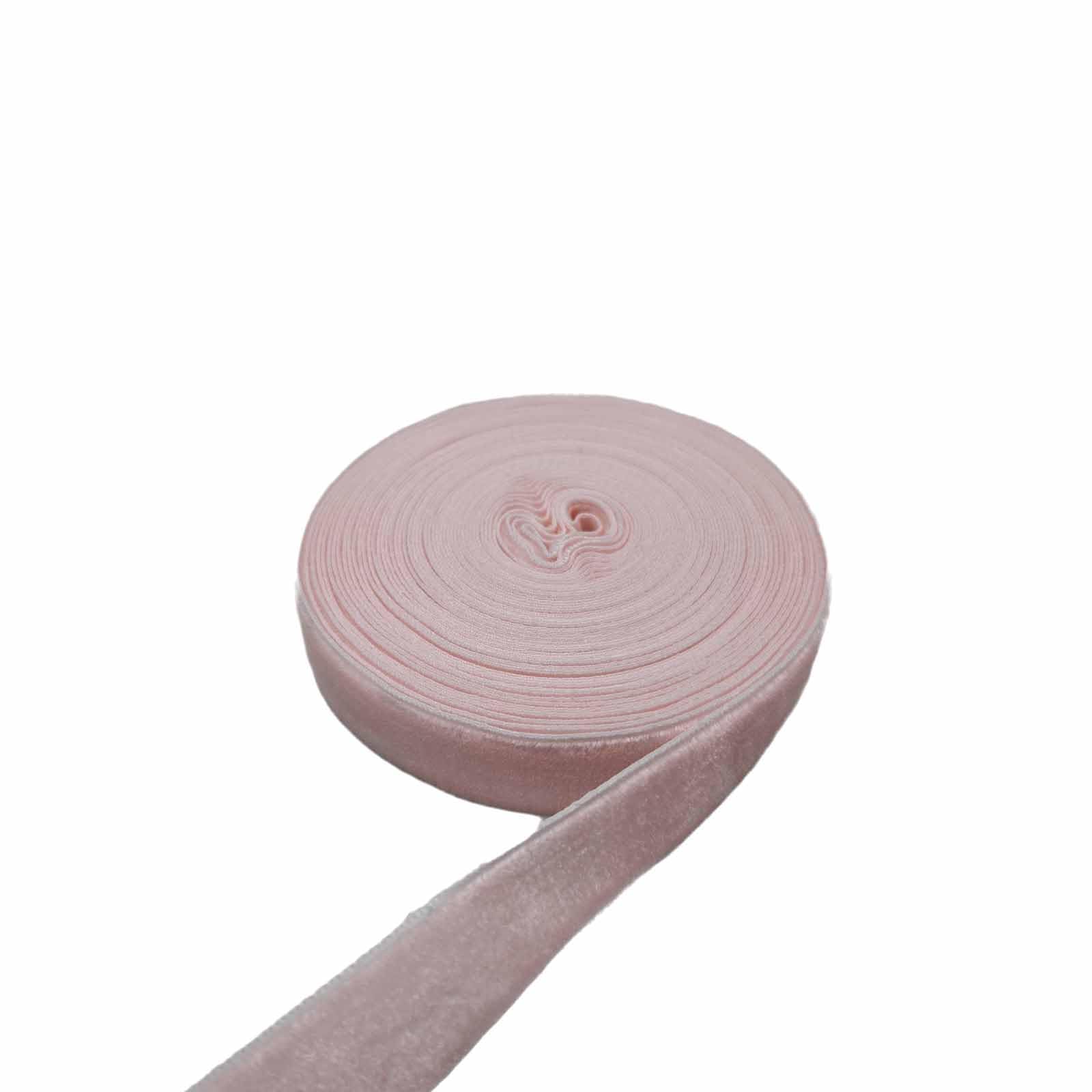 Pink Velvet Ribbon 1 for Christmas Wreath Decoration Handmade Craft Ornaments Gift Wrapping & Bow Making (Pink, 5/8-5 Yard)