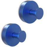PETIMETI Vacuum Suction Cup Hooks 2 Pack, Heavy Duty Aluminum Alloy Shower Hooks for Bathroom Kitchen Glass Tile Mirror Walls, N