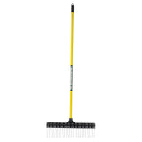 THE GROUNDSKEEPER II Rake 55inch Lightweight Fiberglass Handle, 21inch Head, Durable Steel Tines for Gardening, DeThatching o