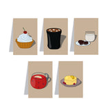 woopme Food Lovers Bookmark Magnetic for Students Kids Book Lovers Readers Gift Magnetic Page Clips Folding 5 PCs