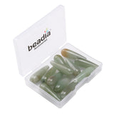 BEADIA Natural Green Aventurine Teardrop Stone Beads 10x30mm 12pcs Dangle Earring Charm for DIY Jewelry Making