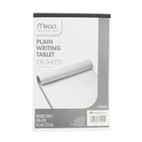 Writing Tablet,Top-bound,Plain,15 lb,6x9,100 Sh,White [Set of 4]