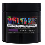 WELYEME Cold Water Dye Violet, Tie Dye Powder, Fabric Dye Powder for Clothes