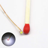 Bowerful 50pcs Pre-soldered Micro Litz Wired Leads Pure White SMD Led 0603 + Muti-Resistor New