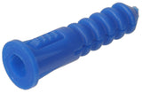 Hillman 370329 Ribbed Plastic Anchor, 81012 X 11/4Inch, Blue, 100 Count (Pack of 1)