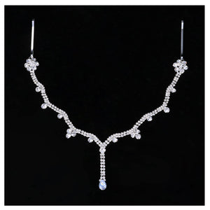 Rhinestone Head Chain Bridal Headband Chain Wedding Crystal Forehead Headband Hair Accessories for Women
