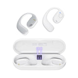 PSIER Open Ear Bluetooth Headphones, 40 Hours Playtime Bluetooth 5.3 Wireless Sports Earbuds with Digital Display Charging Case,