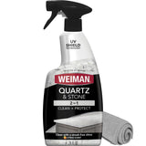 Weiman Quartz Countertop Cleaner and Polish - Clean and Shine Your Granite, Marble Countertops, Kitchen Island, and Stone Surfac