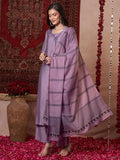 Anni Designer Women'S Rayon Viscose Solid Straight Kurta With Pant & Dupatta (Raja Saab Purple-Vks14_L_Purple_Large),Purple,L,Rayon,Casual,