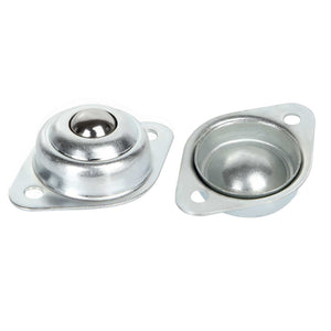 16 Pack 1/2 Roller Ball Transfer Bearings, Carbon Steel Ball Transfer Unit Swivel Ball Caster Roller Transfers, Ball Casters B