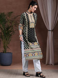 Libas Women'S Crepe Regular Kurta (29255_Black Black Xl