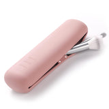 Hollio Travel Makeup Brush Holder, Magnetic AntiFall Out Silicon Portable Cosmetic Face Brushes Holder, Soft And Sleek Makeup T
