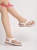 Shoetopia Women'S Snd-1180 Flat Sandal-5 Kids Uk (Snd-1180-White)-Eu38,White,5,B0D4JS1N5G
