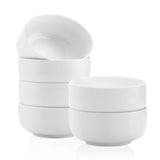 Kanwone Porcelain Bowl Set - 32 Ounce for Cereal, Salad and Soup, Bowls for Kitchen, Microwave and Dishwasher Safe - Set of 6, W