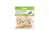 Multicraft Imports Krafty Kids W01331929178MPR CW606 Craftwood Clothespins Natural, 1.88in, 24Piece