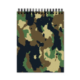 Vprint Army Texture Spiral Wiro Unruled Blank Pages Notebook Diary Journal Drawing Book Potrait A4 (Size 8X11)