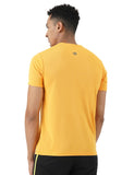 Pumpd Athleisure Mens Stylish T-Shirt For Gym -Drytech Anti-Odor Lightweight Soft Seams Uv Protect,Orange Energy,Orange Energy,M