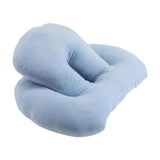 Myaddiction Office Sleeping Pillow Face Down Office Pillow For Recliners Sleeping Travel Light Blue