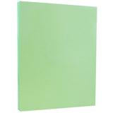 JAM Paper Vellum Bristol Cardstock - 8.5 x 11 - 67 lb Green - 50/Pack