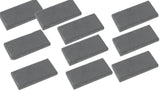Unglazed Black 1 x 2 Streak Plates for Mineral Testing [Pack of 10]