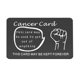 TGBJE Cancer Card For Wallet Cancer Survivor Gift Recovery Gift Cancer Fighter Encouragement Gift Cancer Warrior Gift (BL cancer