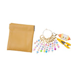 Trendynest Letter Stitch Markers With Scissors Locking Stitch Marker For Crochet Sewing Yellow | Needlecrafts & Yarn | Crochetin