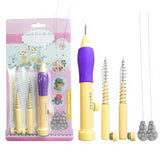Kamak 1 Set Punch Needle Set For Beginners 3 Needle Sizes Threader, Embroidery Pen With Instructions Diy Craft & Embroidery 