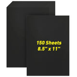MAXECHO 8.511 Black Colored Cardstock Bulk 150 Sheets Construction Paper Card Stock Printer Paper for DIY Art Crafts, Cricut