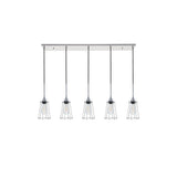 Living District Indoor Modern Home Decorative Bright Ceiling Auspice 5 Light Chrome Pendant