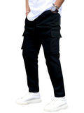 Anni Designer Men'S Pure Cotton Casual Regular Fit Cargo With 4 Pockets (Kargo Navy Blue_M_Navy Blue_Medium),Navy Blue,M