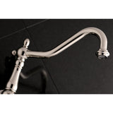Kingston Brass Ks1026Ax Heritage Roman Tub Faucet, Polished Nickel, 13 X 7.94 X 6.19