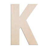 MGTECH 17 Inch Large Wooden Letter K, 1/4 in Thick Big Wood Letter for Crafts and Wall Decor