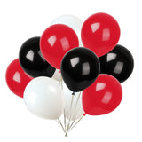 KADBANER Black White Red Balloons,100 Pack 12 Inch Latex Balloons