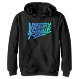 Fortnite Boys Victory Royale Logo Youth Pullover Hoodie, Black, XLarge